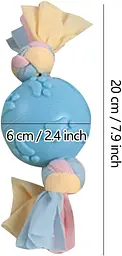 Жувальна іграшка для собак Derby Candy ball with bones and cotton rope - мініатюра 6