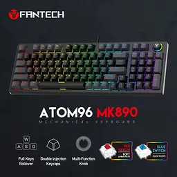 Клавіатура Fantech Atom96 MK890 Red Switch Black [115625] - мініатюра 5