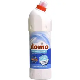 Гель для миття унітазу DOMO 1л лужний "Сніжне сяйво"
