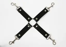 Хрестовина Feral Feelings - 4 Way Connector Black, натуральна шкіра - мініатюра 2