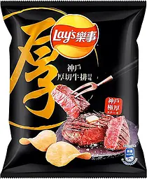 Чіпси Lay's Kobe Steak Chips китайські 59.5 г