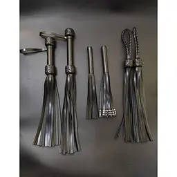 Флогер модель Flog3 35 хвостів Black (Шкіра) N - мініатюра 2