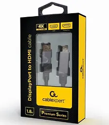 Кабель Cablexpert DisplayPort-HDMI V 1.2 1.8 м (CC-DP-HDMI-4K-6) - мініатюра 3