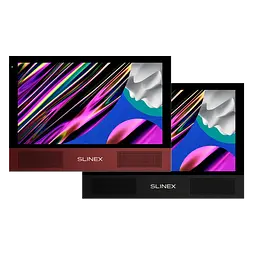 AHD відеодомофон Slinex Sonik 10 (black/red), 10” сенсорний IPS екран, запис руху, слот microSD, 248×177×21 мм
