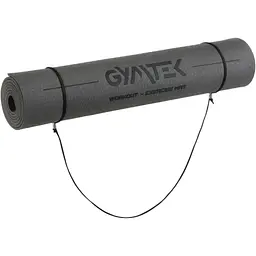 Килимок (мат) для фітнесу та йоги Gymtek Premium TPE 0,5см чорний - мініатюра 8