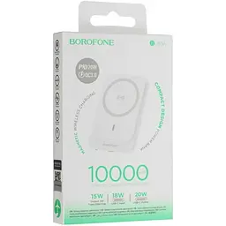 Зовнішній акумулятор Borofone BJ63A Nimble 10000mAh 20W White [123613] - мініатюра 2