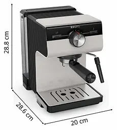 Кавоварка еспресо XP381810 OPIO GREY Krups teh0026795 - мініатюра 6