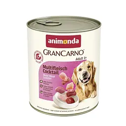 Вологий корм для собак Animonda Gran Carno Adult Multi Meat Cocktail мультим'ясний коктейль 800 г (арт.AM-82739)