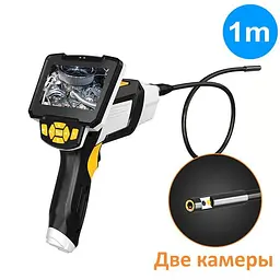 Ендоскоп для авто технічний з 2-ма камерами Inskam 112-10 Dual, 8 мм, з 4.3" екраном, Full HD запис, кабель 1 метр (100733) - мініатюра 2