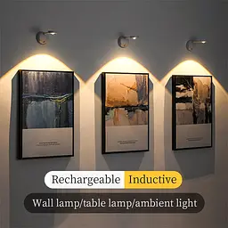 Настільна лампа LED з датчиком руху 3 colour light MZ-L2201 Black - мініатюра 3