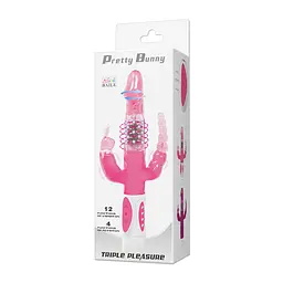 Вібратор-кролик Pretty Love Pretty Bunny 22.3 см (рожевий) - мініатюра 7