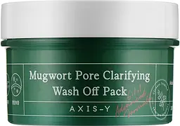 Глиняна маска для проблемної шкіри 100 мл Axis-Y Mugwort Pore Clarifying Wash Off Pack - мініатюра 1