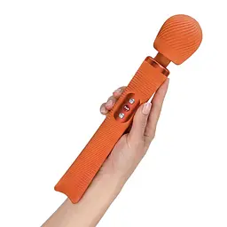 Вібромасажер Fun Factory VIM Vibrating Wand Orange, суперпотужний та легкий, до 6 годин роботи - мініатюра 5