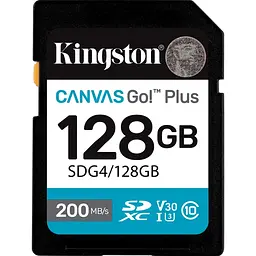 Карта пам'яті Kingston SD 128GB C10 UHS-I U3 V30 R200MB/s
