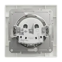 Розетка Schneider Electric ASFORA без заземлення біла (EPH3000121) - мініатюра 8