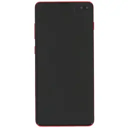 Дисплей Samsung G975 Galaxy S10+ чорний, TFT, з рамкою розового кольору, Flamingo Pink