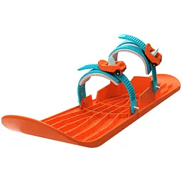 Санки-лижа Plastkon OneFoot Miniski помаранчево-блакитна (49653)