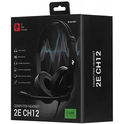 Гарнітура 2E CH12 USB Black (2E-CH12SJ) - мініатюра 7