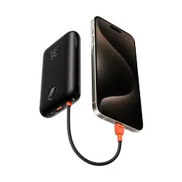 УМБ VEGER K3 Built-in Cables PD 35W 30000mAh Black (W3018) (6977525750137) - мініатюра 2