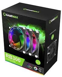 Вентилятор GameMax 120mm*3 KIT ARGB fan RB 300 (RB 300) - мініатюра 7