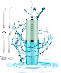 Портативний іригатор для ротової порожнини ORAL IRRIGATOR з насадками ∙ Електричний іригатор – флосер для зубів ∙ USB зарядка