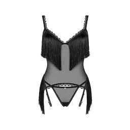 Корсет Obsessive Sherila M/L чорний - мініатюра 7