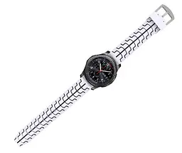 Силіконовий ремінець Primo Splint для годинника Samsung Gear S3 Classic SM-R770/Frontier RM-760 White Black - мініатюра 3