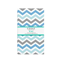 Набір простирадл на резинці Cosas G&B ZIGZAG 60х120х12 см (SetSheet_Grey_ZigBlueGrey_120x60) - мініатюра 2