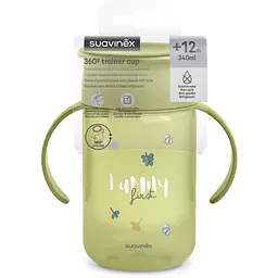 Пляшка-непроливайка Suavinex Bear Family 340 мл зелена (402647) - мініатюра 3