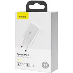 Зарядний пристрій Baseus Speed Mini Quick Charger White (CCFS-SN02) - мініатюра 7