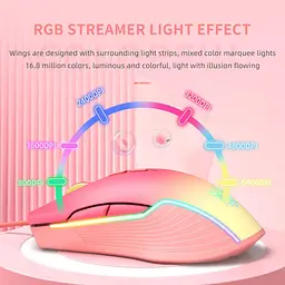 Комп'ютерна мишка Onikuma для ПК та ноутбука CW-93 Pro 6400 DPI 7 кнопок дротова USB з RGB підсвіткою - мініатюра 4