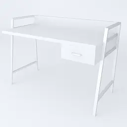 Письмовий стіл Ferrum-decor Комфорт 750x1200x600 Білий метал ДСП Біле 32 мм (FRD-103457) - мініатюра 2