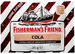 Льодяники Fisherman's Friend Cola Storage без цукру 25г