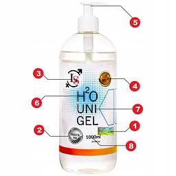 Лубрикант на водній основі Lovestim H2O UNI Gel 1000 мл - мініатюра 3