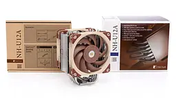 Кулер для процесора Noctua NH-U12A, алюміній/мідь, 2x120 мм, для Intel 115x/1200/1700/2011/2066, AMD AMx/FMx, до 170 Вт - мініатюра 3