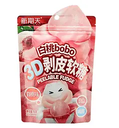 Жувальні цукерки 3D Bobo Peelable Fudge White Peach 75г