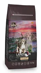 Сухий корм Landor Puppy All Breed Duck&Rice Ландор для цуценят усіх порід від 1 до 18 місяців Качка з рисом 15 кг