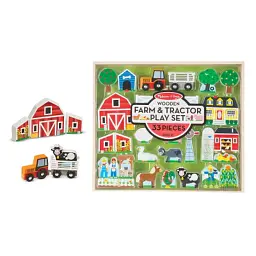 Ігровий набір Melissa&Doug дерев'яний "Ферма і трактор" (MD14800) - мініатюра 3
