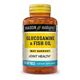 Препарат для суглобів і зв'язок Mason Natural Glucosamine & Fish Oil, 90 капсул