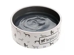 Миска для собак Ferplast Juno Medium керамічна сіра Ø 16.3x6.1 см 750 мл 71092400 - мініатюра 2
