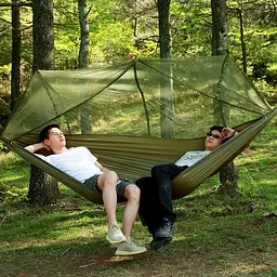 Туристичний гамак із москітною сіткою Hammock With Net ARMY - мініатюра 3