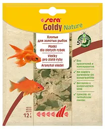 Сухий корм Sera Goldy Nature для золотих рибок пластівці 12 г