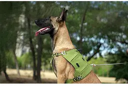 Шлейка для собак Truelove TLB2251 світловідбивна, з водонепроникної тканини Cordura, регульована Оливковий, XL - мініатюра 8