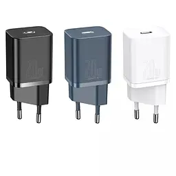 Зарядний пристрій Baseus Super Si Quick Charger 1C 20W EU Blue (CCSUP-B03) - мініатюра 4