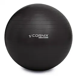 М'яч для фітнесу (фітбол) Cornix 65 см Anti-Burst XR-0020 Black - мініатюра 3
