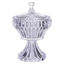 Цукерниця на ніжці з кришкою 17×27 (см) Yiwu HP-19-149RB