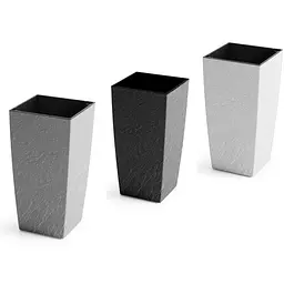 Вазон Plastkon Eliot Stone 25x46 см білий - мініатюра 5