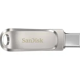 USB флеш-накопичувач SanDisk Ultra Dual Drive Luxe 64GB USB-А + USB-C Silver (SDDDC4-064G-G46) [94251] - мініатюра 1