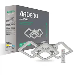 Світлодіодна накладна люстра Ardero AL6143ARD MADEIRA 54Вт білий