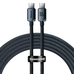 Кабель Baseus Type-C to Type-C Crystal Shine Series Fast Charging Data Cable 2m, 100W
